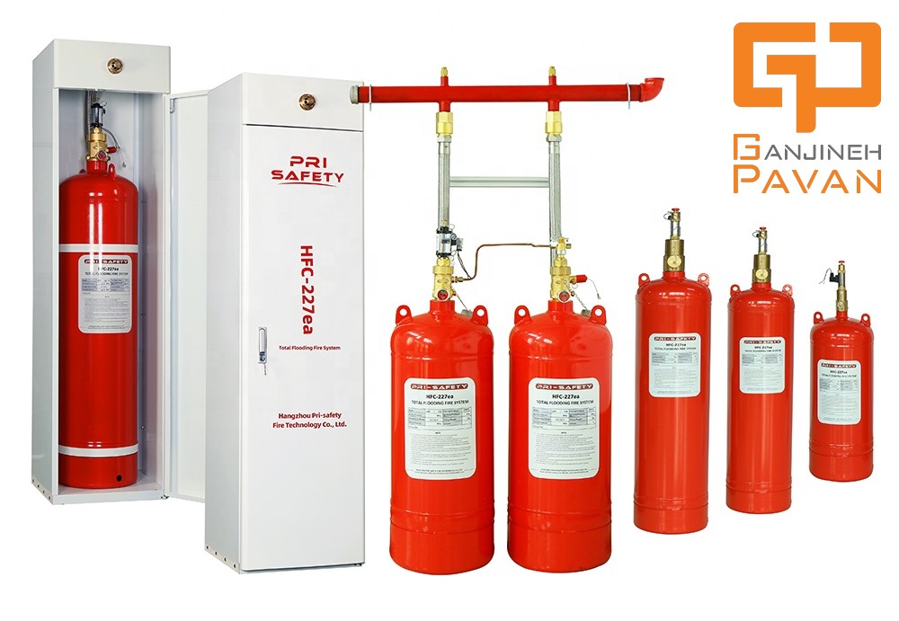 How does the FM200 fire suppression system work?