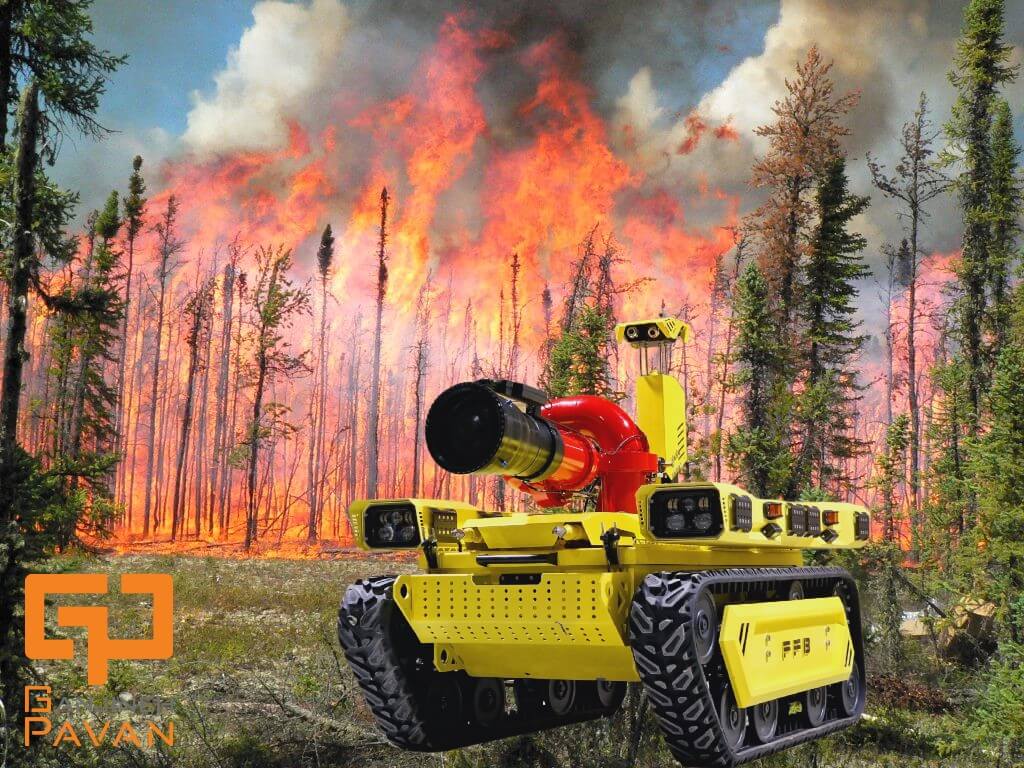 استفاده از ربات های آتش نشان برای مقابله با حریق جنگل ها و مراتع